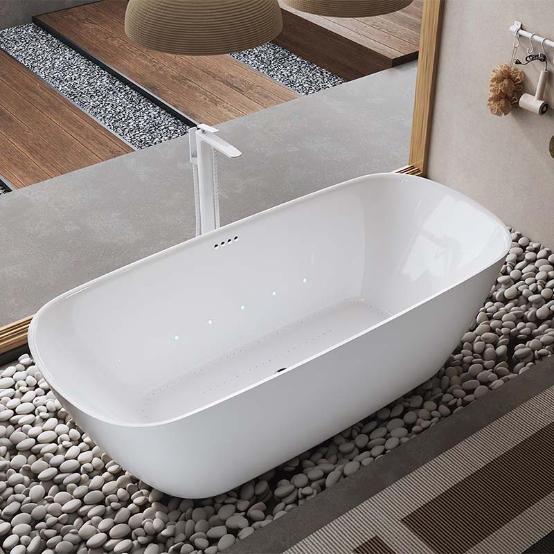 Freestanding Whirlpool Bathtub 180 cm Nautic Slim III Air 5