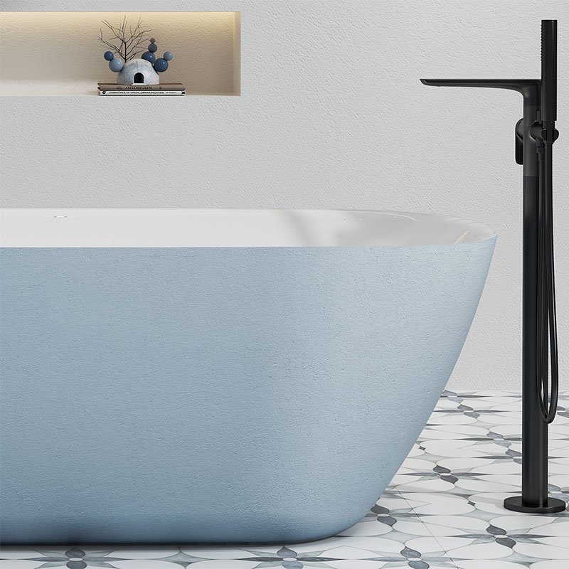 Bathtub Microcement Finish with Morandi Colors