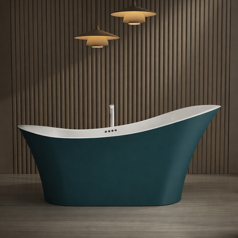 Freestanding Whirlpool Bathtub 170 cm   Jasper Blue II Air 1