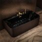Luxury Whirlpool Bathtub 170 cm – Espresso Gold I